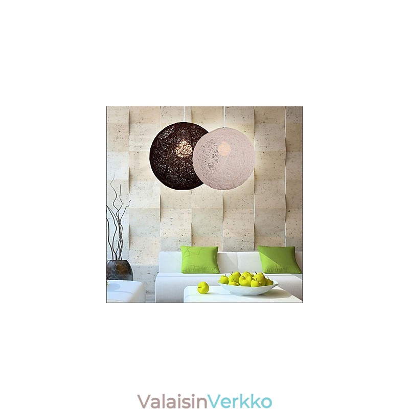 CreativeAmerican Country Creative Cany Art -värinen pistorasia ja pallomainen lampun valo
