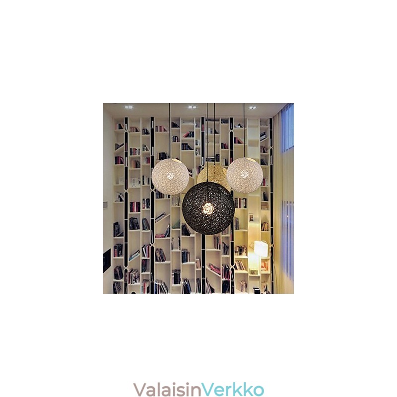 CreativeAmerican Country Creative Cany Art -värinen pistorasia ja pallomainen lampun valo