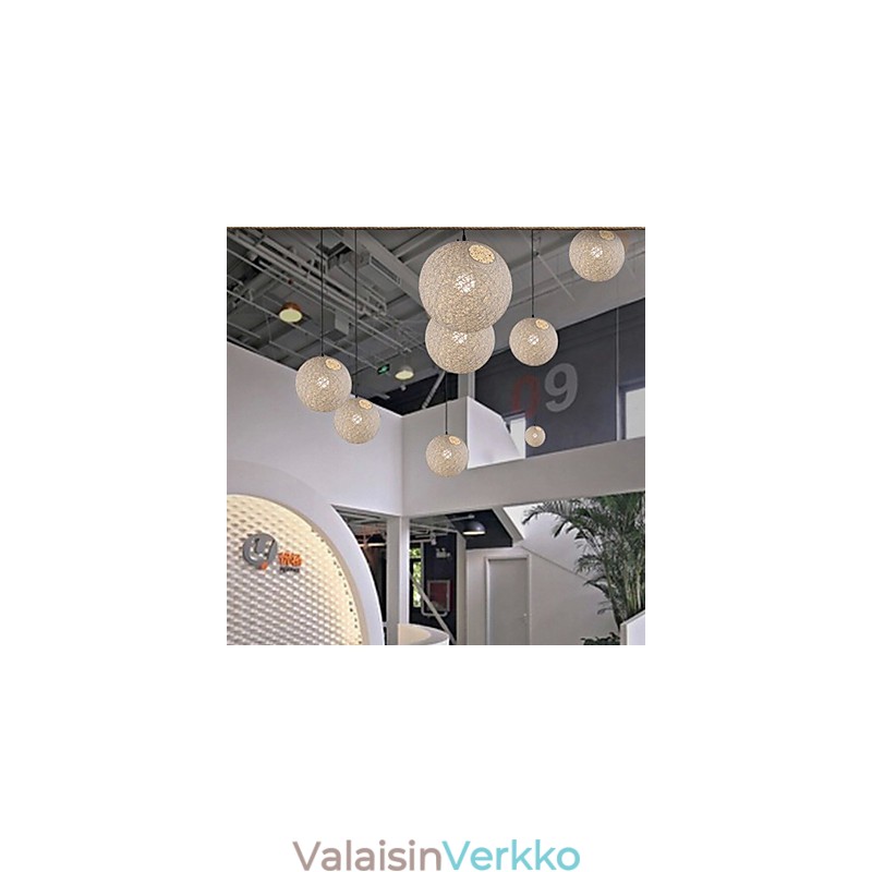 CreativeAmerican Country Creative Cany Art -värinen pistorasia ja pallomainen lampun valo