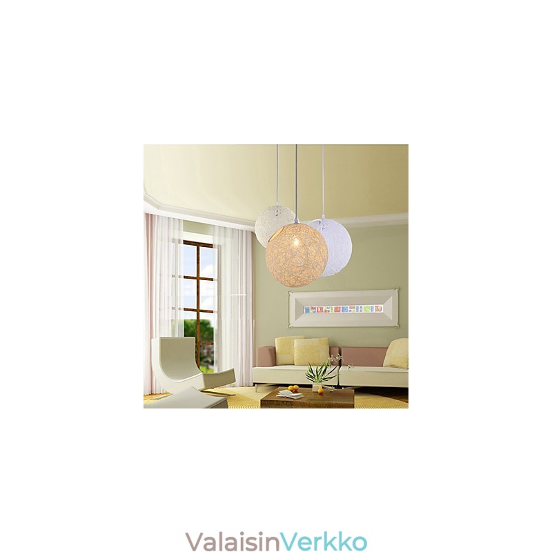 CreativeAmerican Country Creative Cany Art -värinen pistorasia ja pallomainen lampun valo