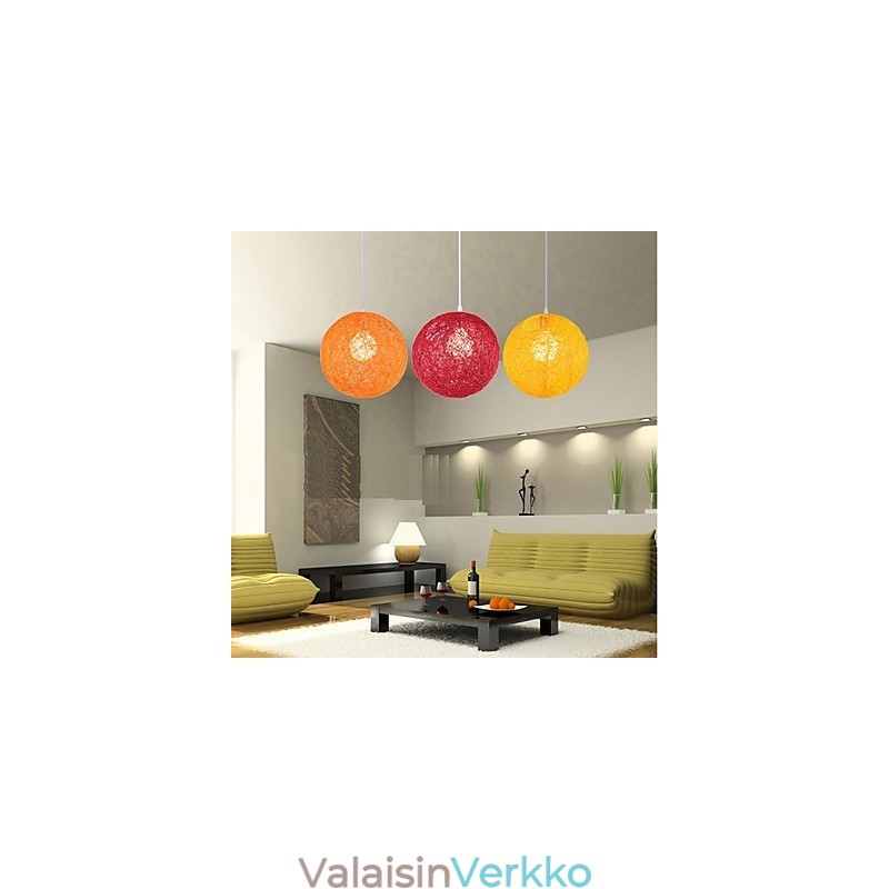 CreativeAmerican Country Creative Cany Art -värinen pistorasia ja pallomainen lampun valo