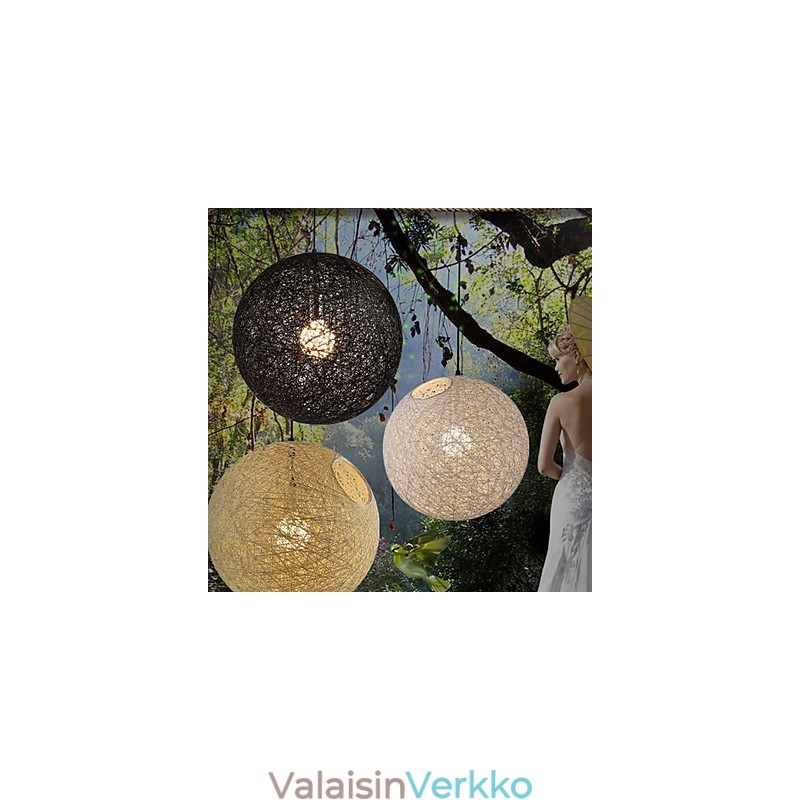 CreativeAmerican Country Creative Cany Art -värinen pistorasia ja pallomainen lampun valo