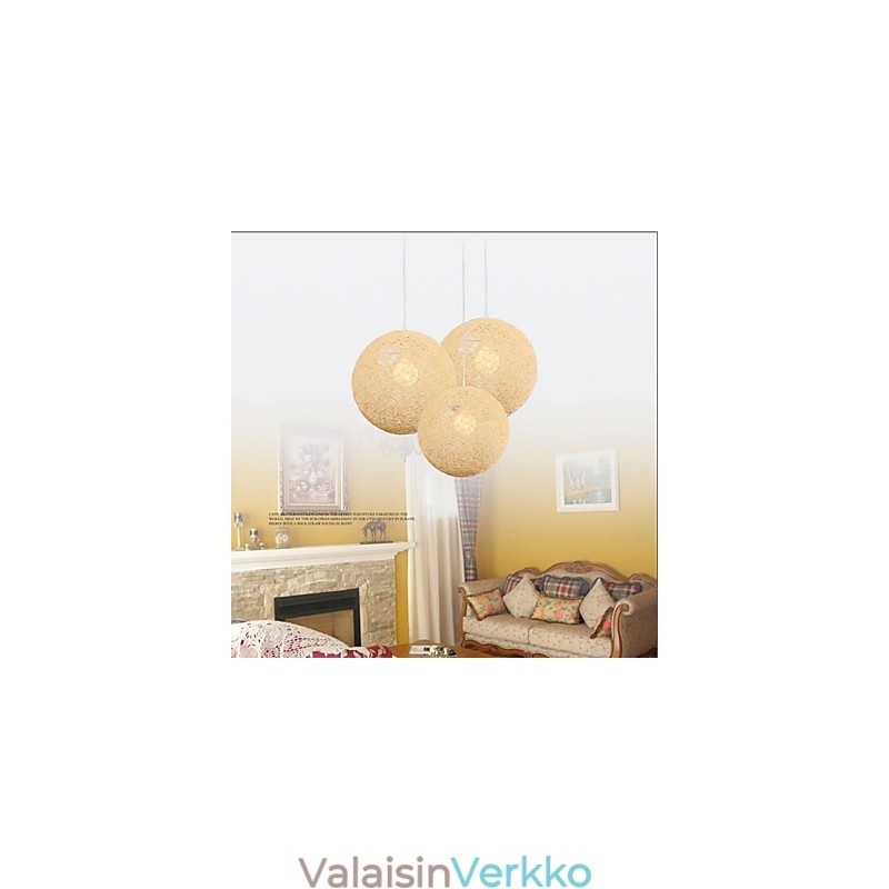 CreativeAmerican Country Creative Cany Art -värinen pistorasia ja pallomainen lampun valo