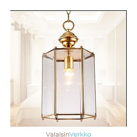 American Country Small Pendant kaikki kuparinen yksittäinen lasi