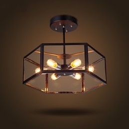 Lasikruunu Moderni Minimalistinen Välimerellinen Cafe Nordic Lamps Kattokruunu