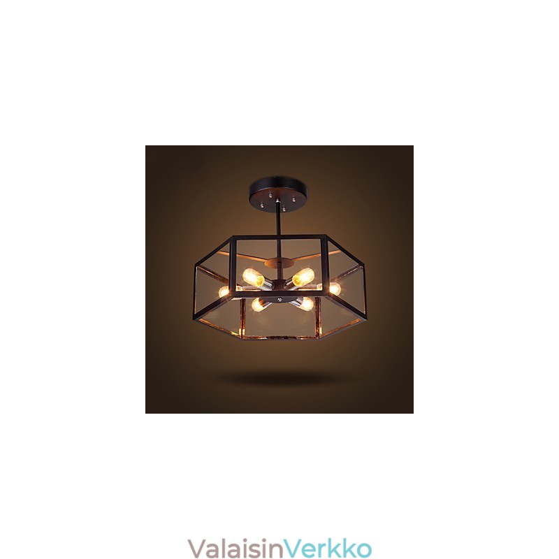 Lasikruunu Moderni Minimalistinen Välimerellinen Cafe Nordic Lamps Kattokruunu