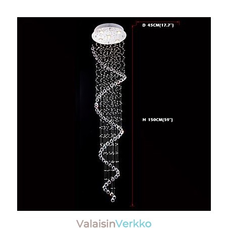 Kristalliriippuvainen kattokruunu valaistus 5 valoa hopea katos kirkas K9 Crystal Helix kattolamput Kristalliriippuvainen kattokruunu valaistus 5 valoa hopea katos kirkas K9 Crystal Helix kattolamput