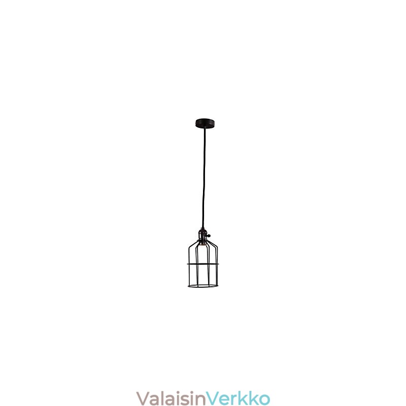 Retro mini-tyylinen maalaus metalliriippuvalaisin autotalli