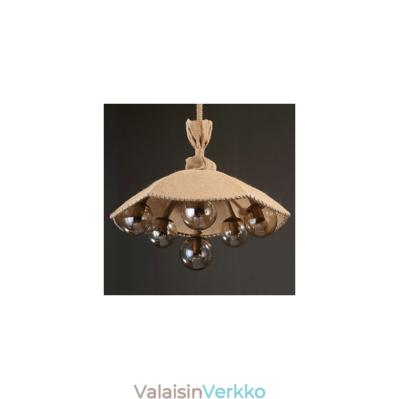 Maalaus metallikattokruunuvalaisinMakuuhuone