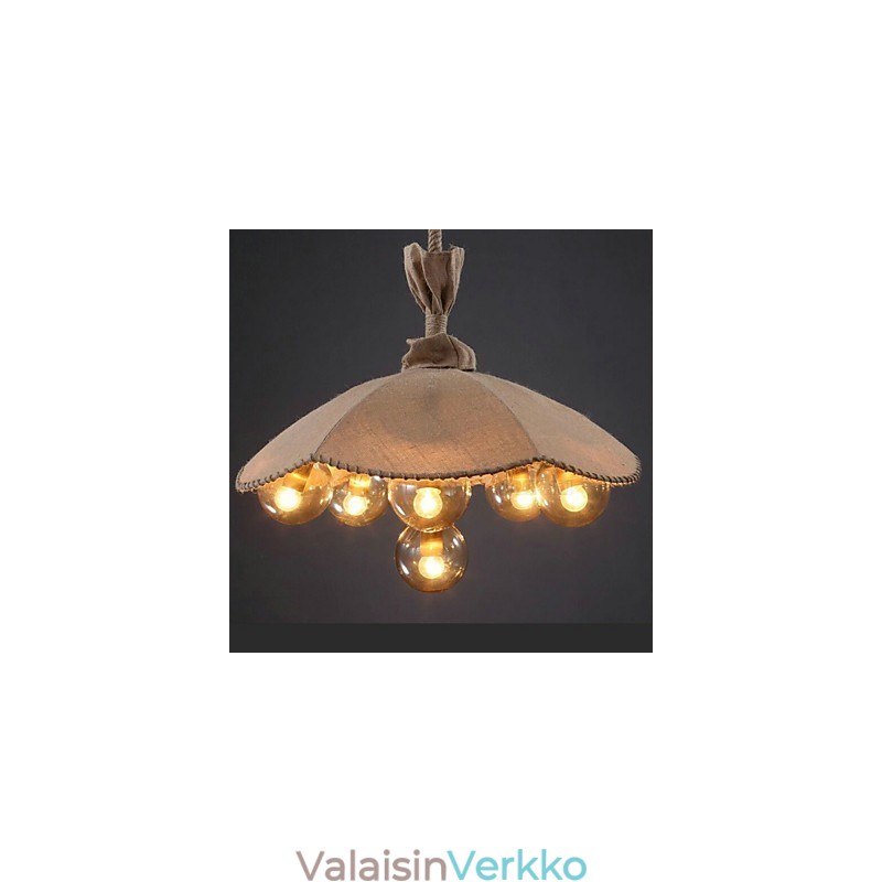 Maalaus metallikattokruunuvalaisinMakuuhuone
