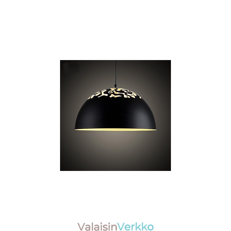 Vintage-tyylinen minimalistinen 1 valoriipus veistetyllä varjostimella