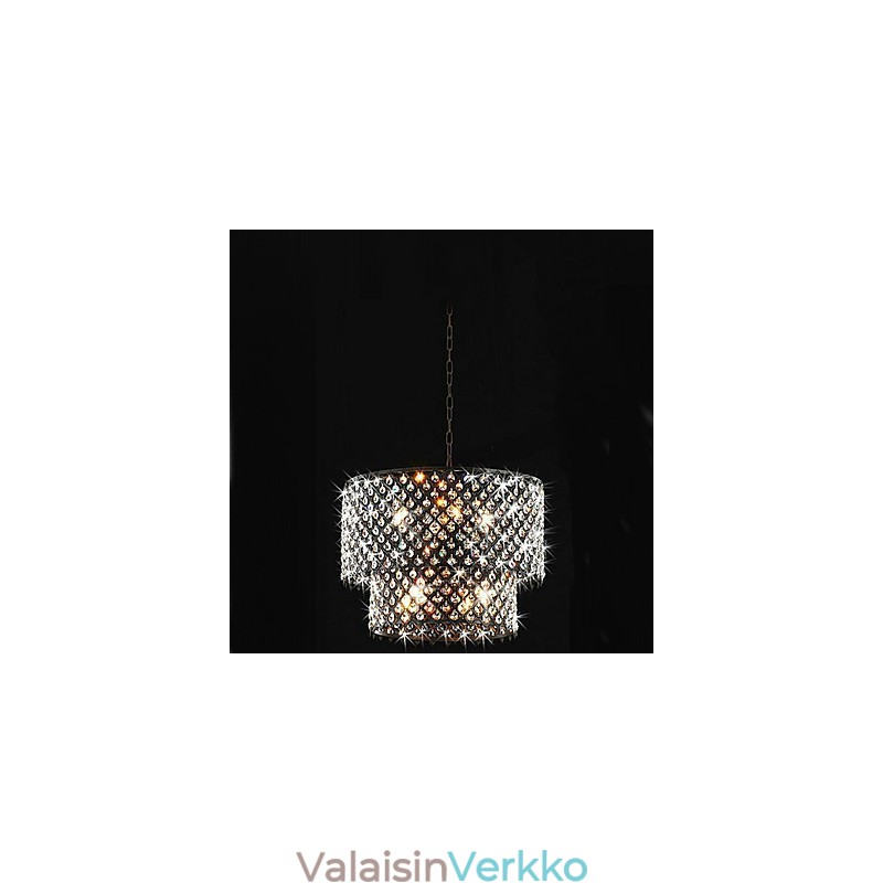 Moderni nykyaikainen rumpukristallimaalauksen riippuvalaisin