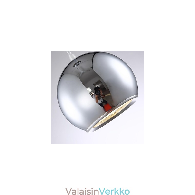 Moderni nykyaikainen maapallo galvanoitu metalliriippuvalaisin