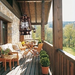 Country Lantern Mini -tyylinen pronssiriippuvalaisin