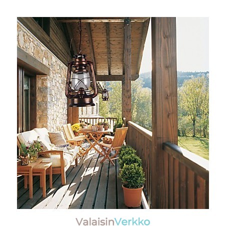 Country Lantern Mini -tyylinen pronssiriippuvalaisin Country Lantern Mini -tyylinen pronssiriippuvalaisin