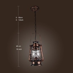 Country Lantern Mini -tyylinen pronssiriippuvalaisin