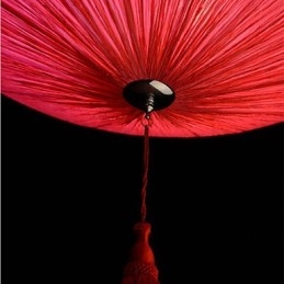 Lotus Leaf Modern Marine Cloth Art Droplight of Red Lanterns Lamp Light