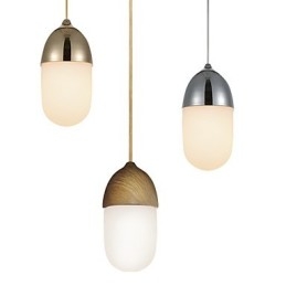 Mini Acorn-riippuvalaisin 1 Vaalea Mordern Simplicity Kultainen kromi puuvärinen viimeistely hiiliteräs- ja lasipisaravalo