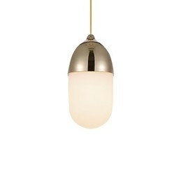 Mini Acorn-riippuvalaisin 1 Vaalea Mordern Simplicity Kultainen kromi puuvärinen viimeistely hiiliteräs- ja lasipisaravalo