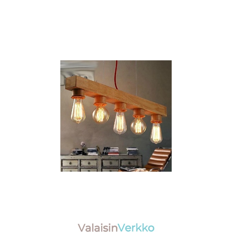 Moderni nykyaikainen perinteinen klassinen minimaalaus puubambu-riippuvalaisin