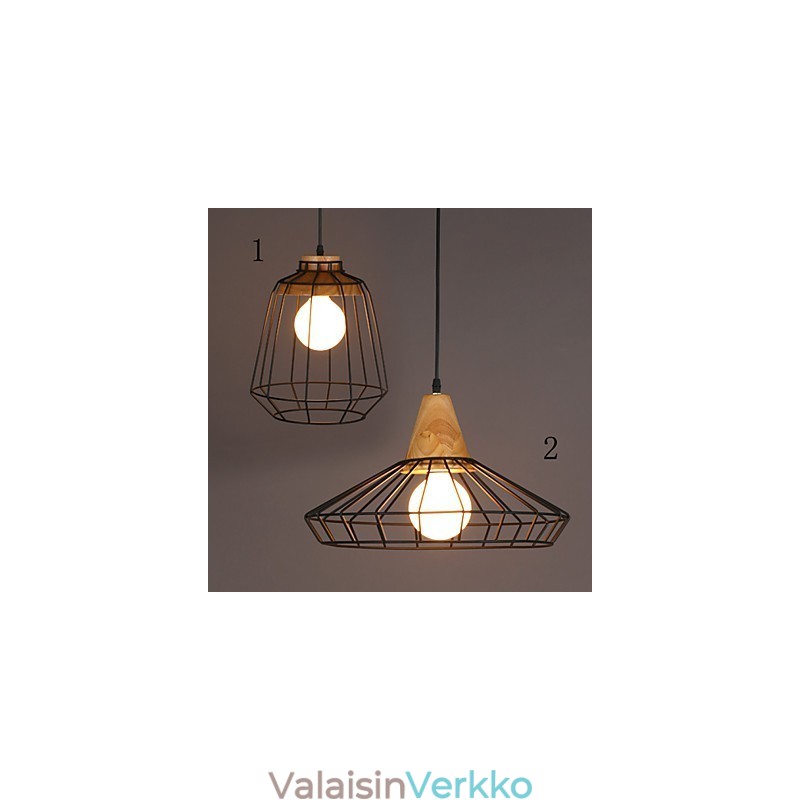 Nordic Creative Wrought Iron Chandelier Cafe Retro Net Droplight