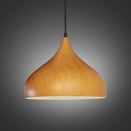 Retro Pendant Light Wood Grain Metal Cafe riippuvalaisimet