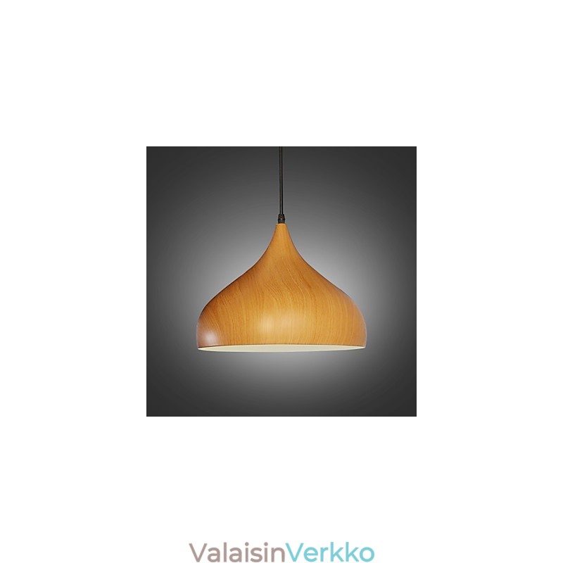Retro Pendant Light Wood Grain Metal Cafe riippuvalaisimet