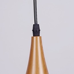 Retro Pendant Light Wood Grain Metal Cafe riippuvalaisimet