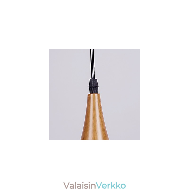 Retro Pendant Light Wood Grain Metal Cafe riippuvalaisimet