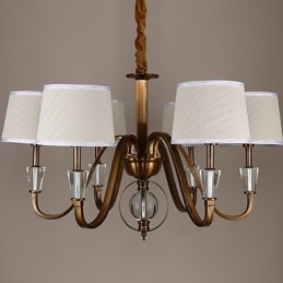 Rustic Lodge Vintage Crystal Mini Style Galvanoitu metalli kattokruunu