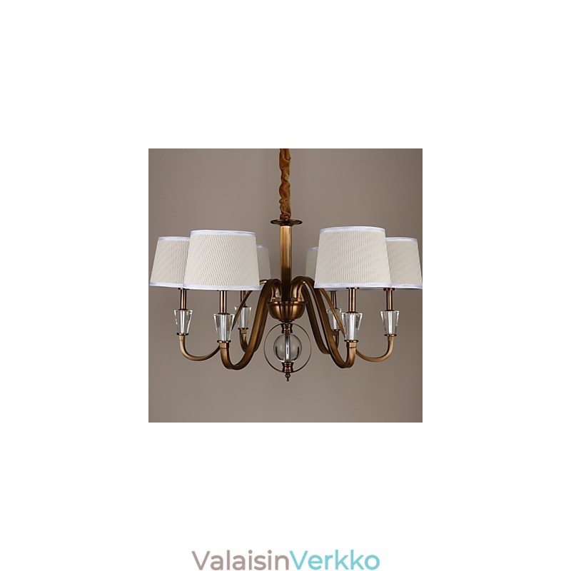 Rustic Lodge Vintage Crystal Mini Style Galvanoitu metalli kattokruunu