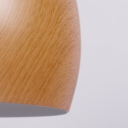 Retro Pendant Light Wood Grain Metal Cafe riippuvalaisimet