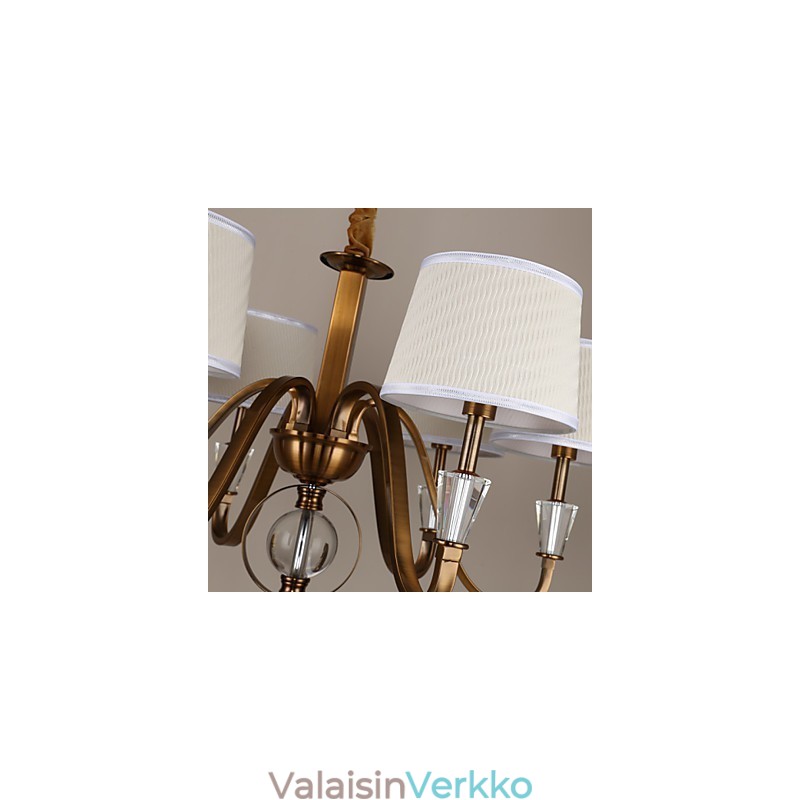 Rustic Lodge Vintage Crystal Mini Style Galvanoitu metalli kattokruunu