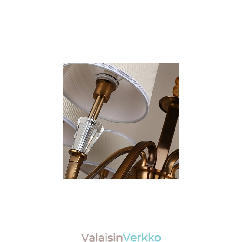 Rustic Lodge Vintage Crystal Mini Style Galvanoitu metalli kattokruunu