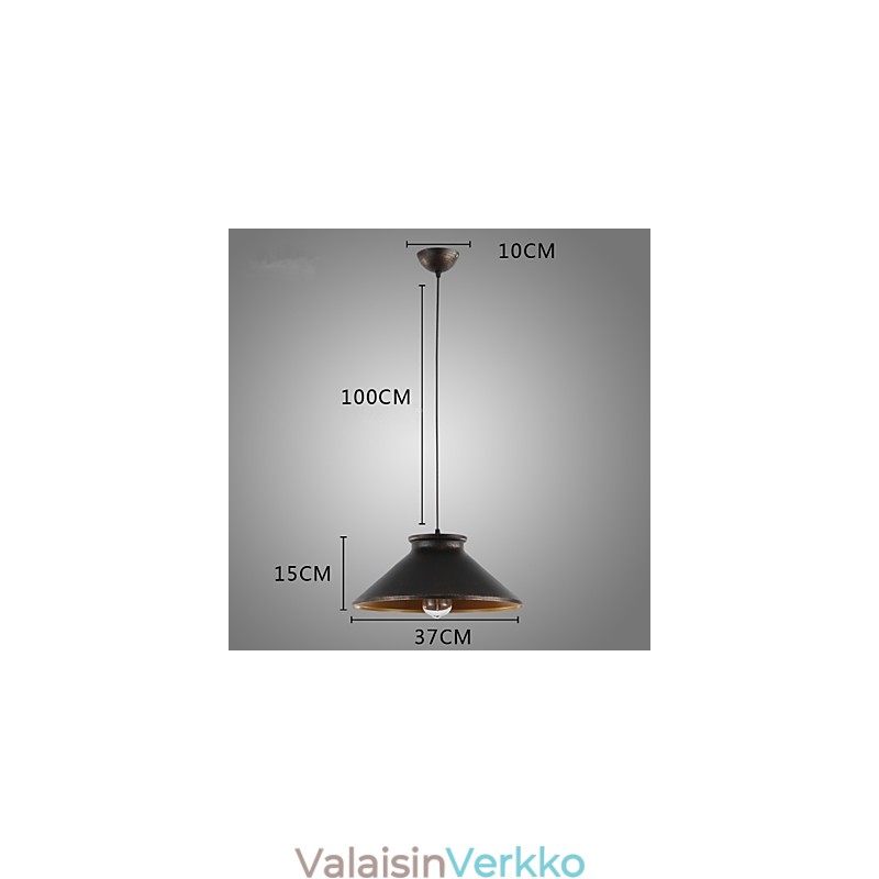 Retro Designers metallinen riippuvalaisin