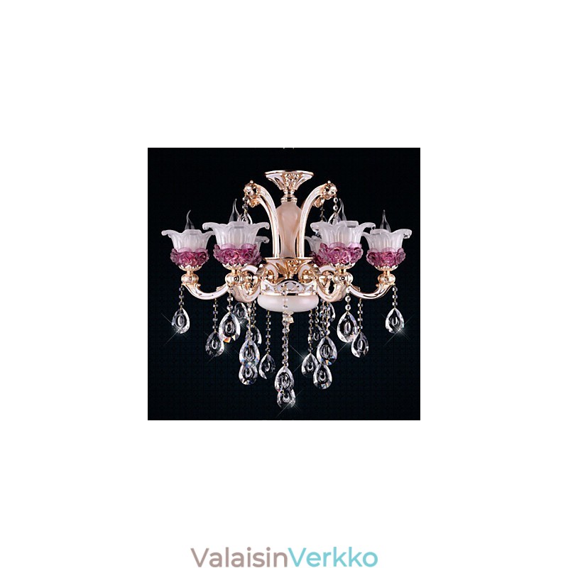 Moderni yksinkertainen eurooppalaistyylinen kiinalainen purppura jadekristalliriipus