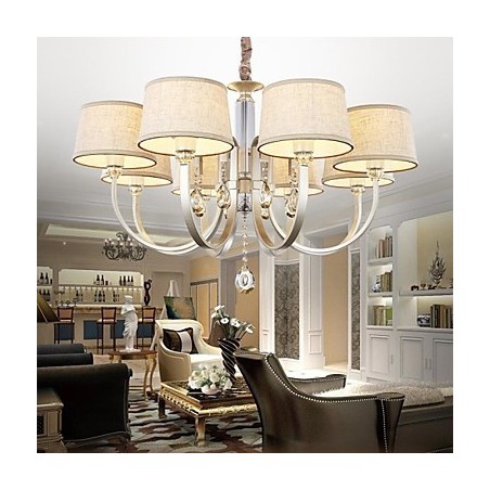 Country Crystal hopea metallinen kattokruunu Country Crystal hopea metallinen kattokruunu