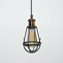 LOFT Lamp Vintage riippuvalaisin Edison Light Balck rautainen metallihäkki lampunvarjostin varastotyylinen valaisin
