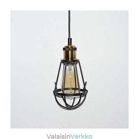LOFT Lamp Vintage riippuvalaisin Edison Light Balck rautainen metallihäkki lampunvarjostin varastotyylinen valaisin LOFT Lamp Vintage riippuvalaisin Edison Light Balck rautainen metallihäkki lampunvarjostin varastotyylinen valaisin
