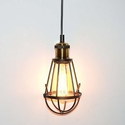 LOFT Lamp Vintage riippuvalaisin Edison Light Balck rautainen metallihäkki lampunvarjostin varastotyylinen valaisin