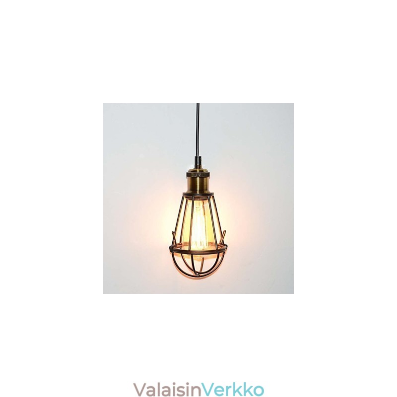 LOFT Lamp Vintage riippuvalaisin Edison Light Balck rautainen metallihäkki lampunvarjostin varastotyylinen valaisin