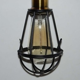 LOFT Lamp Vintage riippuvalaisin Edison Light Balck rautainen metallihäkki lampunvarjostin varastotyylinen valaisin