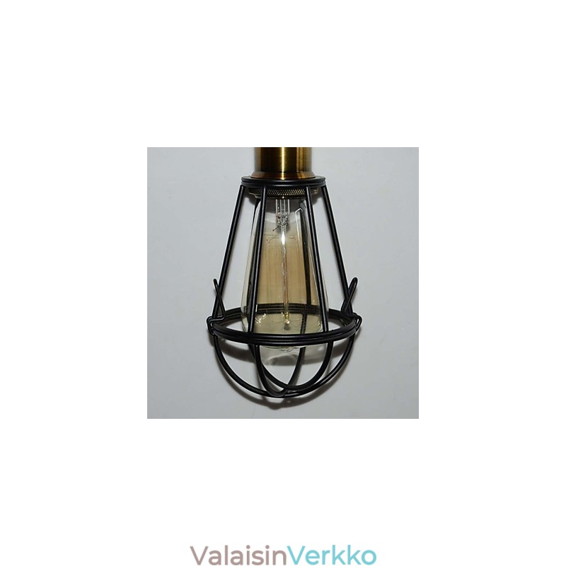 LOFT Lamp Vintage riippuvalaisin Edison Light Balck rautainen metallihäkki lampunvarjostin varastotyylinen valaisin