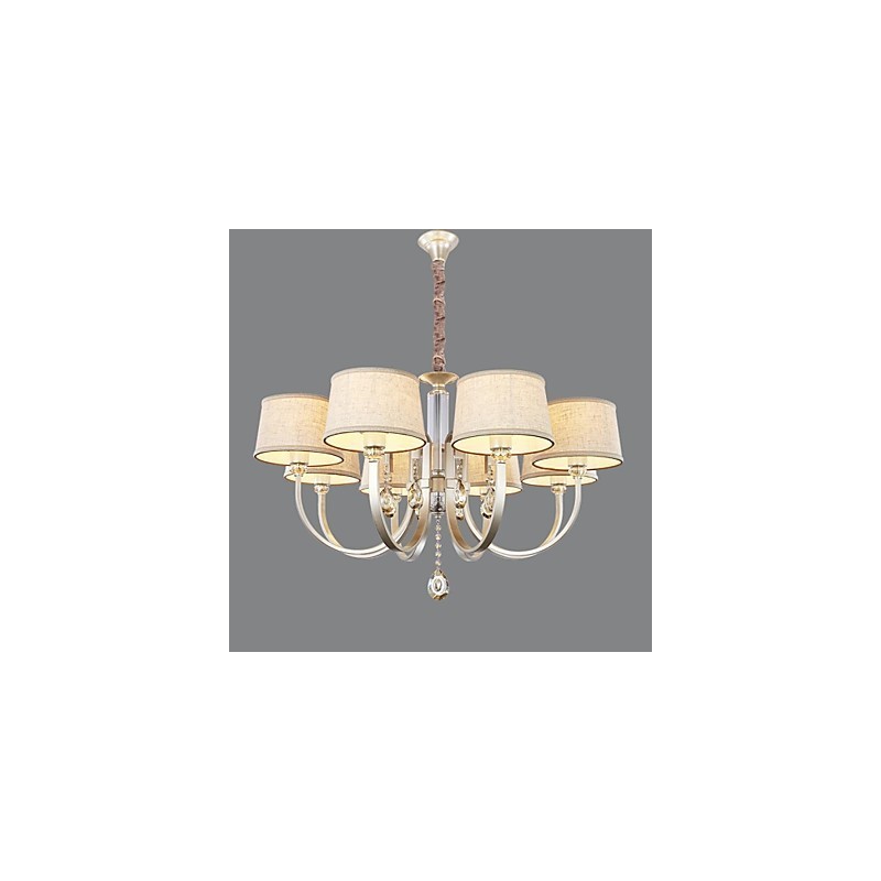Country Crystal hopea metallinen kattokruunu