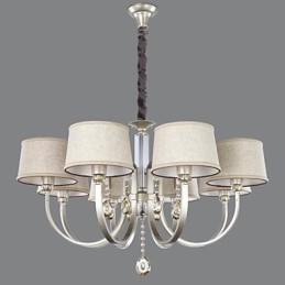 Country Crystal hopea metallinen kattokruunu