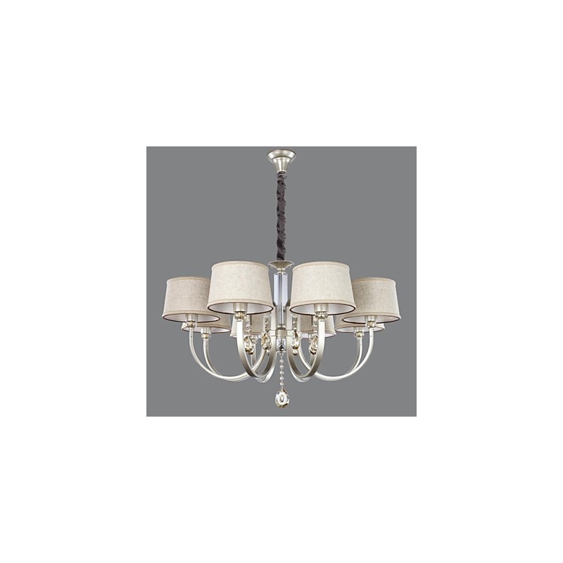 Country Crystal hopea metallinen kattokruunu