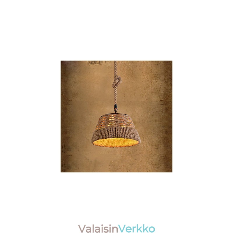 Loft Industrial Wind Creative Nordic Hamp Rope Meals Kattokruunulamppu