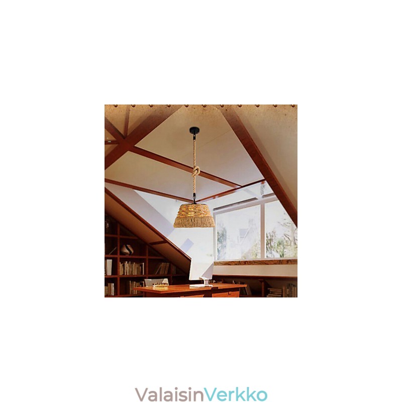 Loft Industrial Wind Creative Nordic Hamp Rope Meals Kattokruunulamppu