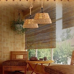 Loft Industrial Wind Creative Nordic Hamp Rope Meals Kattokruunulamppu
