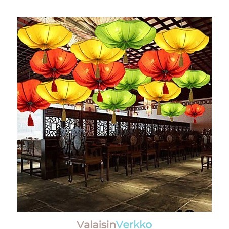 Kangastaide Klassisen droplightin romanttinen jäljitelmä Kaakkois-Aasia Lotus Lantern lampun valo Kangastaide Klassisen droplightin romanttinen jäljitelmä Kaakkois-Aasia Lotus Lantern lampun valo
